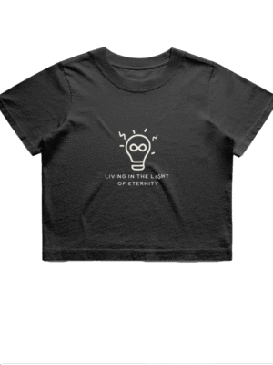 Living In The Light of Eternity - faded cropped Tee